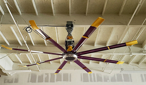 Project-HLVS-Fan-Installation-Warehouse-TN01 HLVS Fan Installed in a Gym